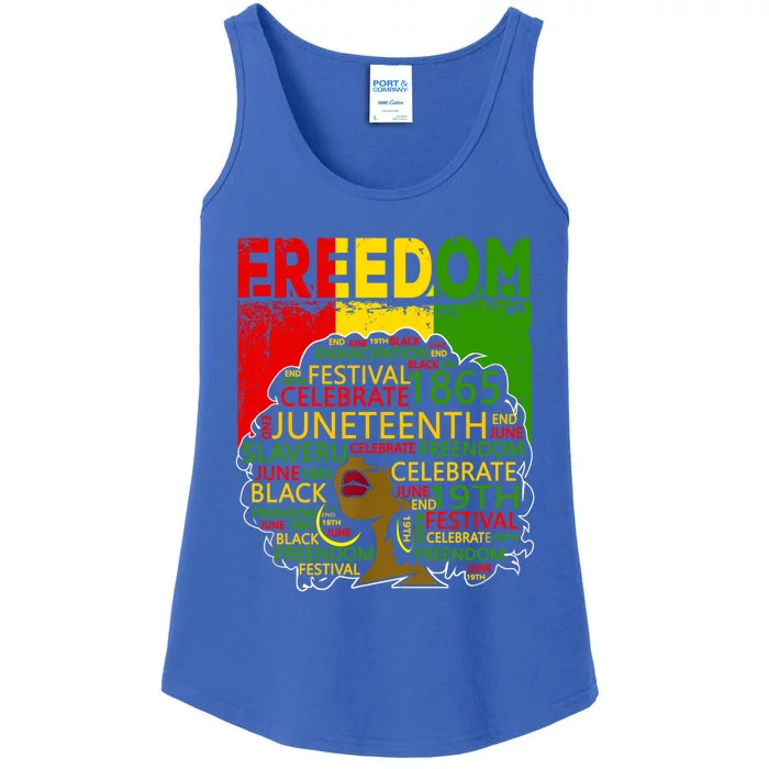 Melanin Black Magic Juneteenth Freedom Mom Meaningful Gift Ladies Essential Tank