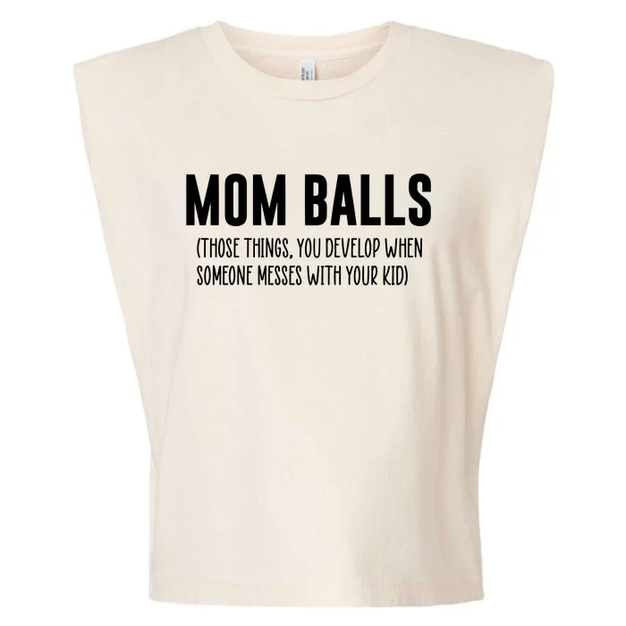 Mom Balls Garment-Dyed Women's Muscle Tee