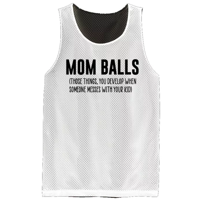 Mom Balls Mesh Reversible Basketball Jersey Tank