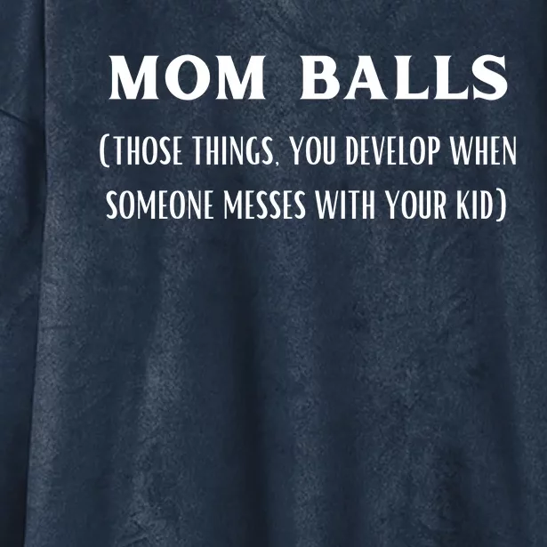 Mom Balls Hooded Wearable Blanket