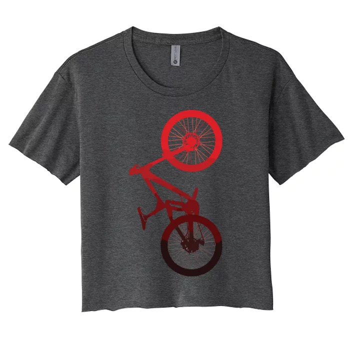 Mountain Bike MTB Women's Crop Top Tee