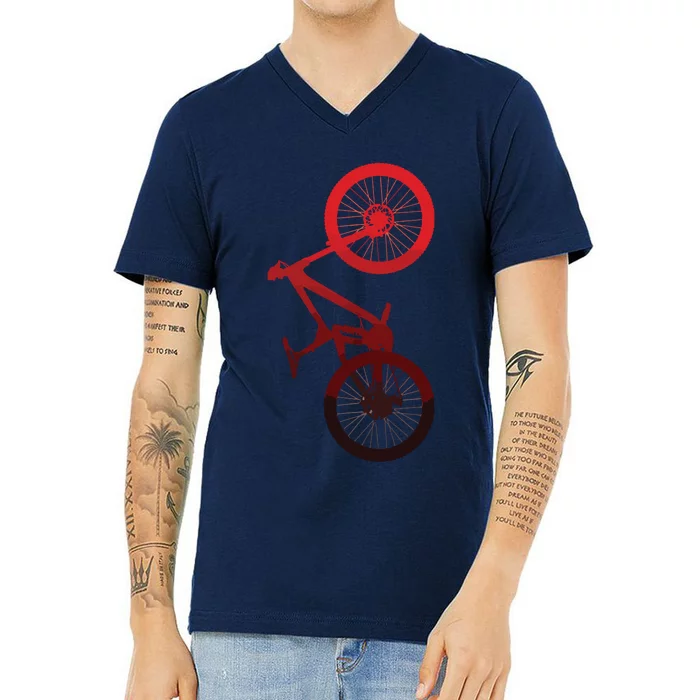 Mountain Bike MTB V-Neck T-Shirt