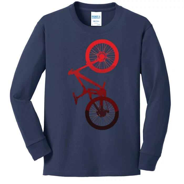 Mountain Bike MTB Kids Long Sleeve Shirt