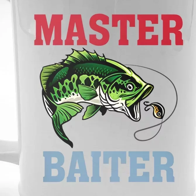 Master Baiter Master Baiter Meme Fishing Lover Front & Back Beer Stein