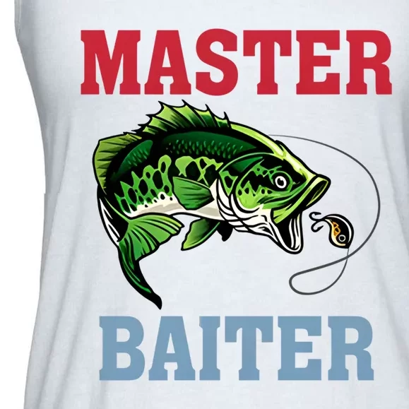 Master Baiter Master Baiter Meme Fishing Lover Ladies Essential Flowy Tank