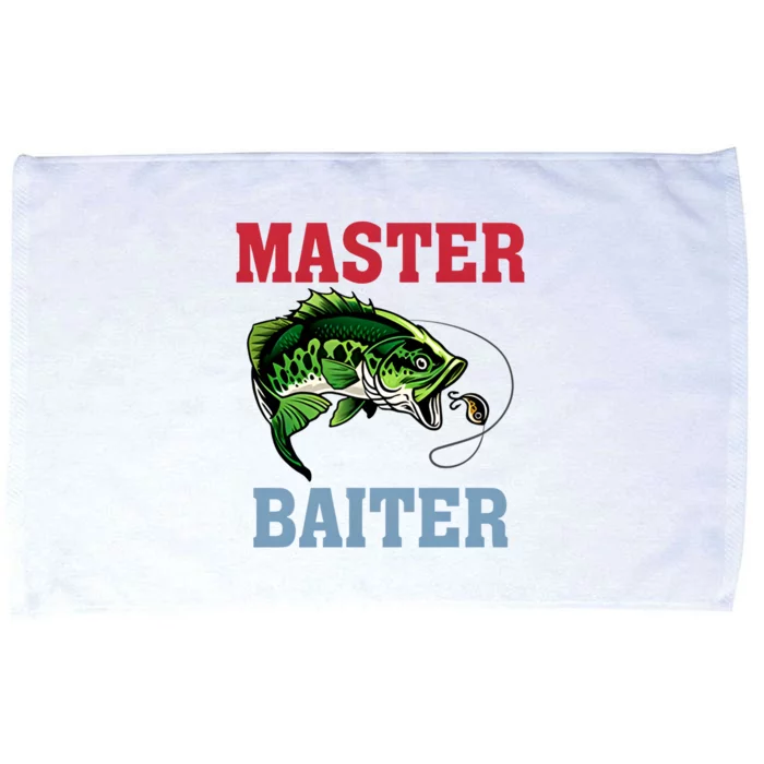 Master Baiter Master Baiter Meme Fishing Lover Microfiber Hand Towel