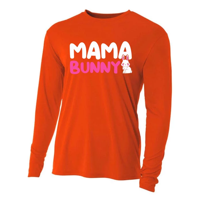 Mama Bunny Mommy Easter Mom Easter Wife Easter Mother Gift Cooling Performance Long Sleeve Crew