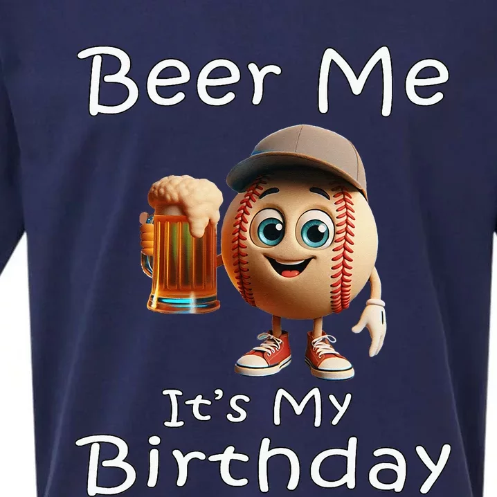 Miltown Beer Me ItS My Birthday Baseball Sueded Cloud Jersey T-Shirt