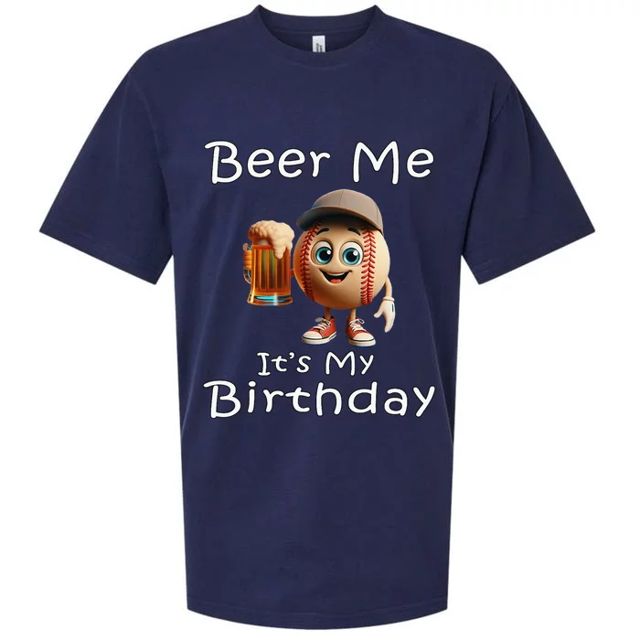 Miltown Beer Me ItS My Birthday Baseball Sueded Cloud Jersey T-Shirt