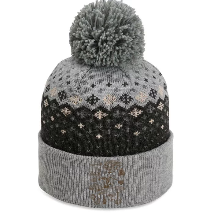 Mushroom Botanical The Baniff Cuffed Pom Beanie