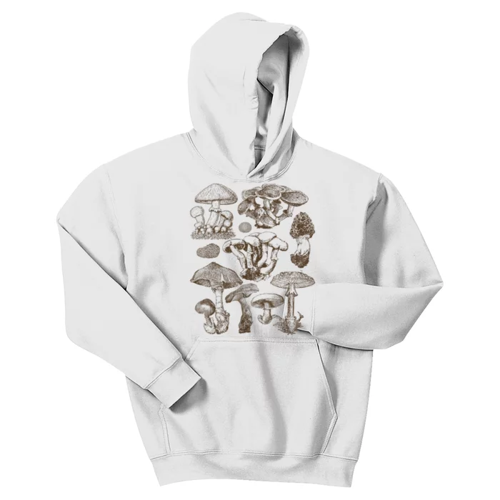 Mushroom Botanical Kids Hoodie