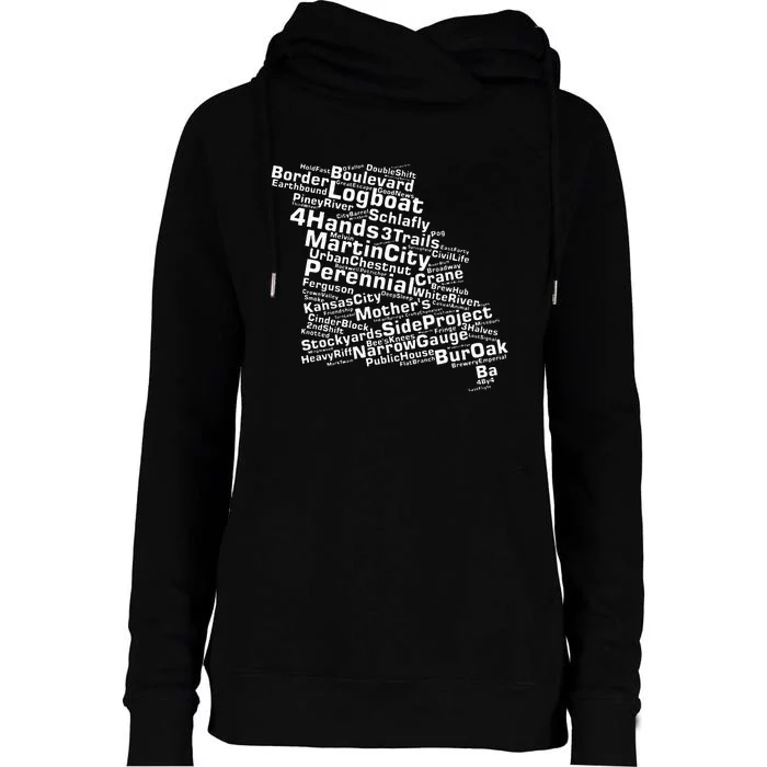 Missouri Breweries Womens Funnel Neck Pullover Hood