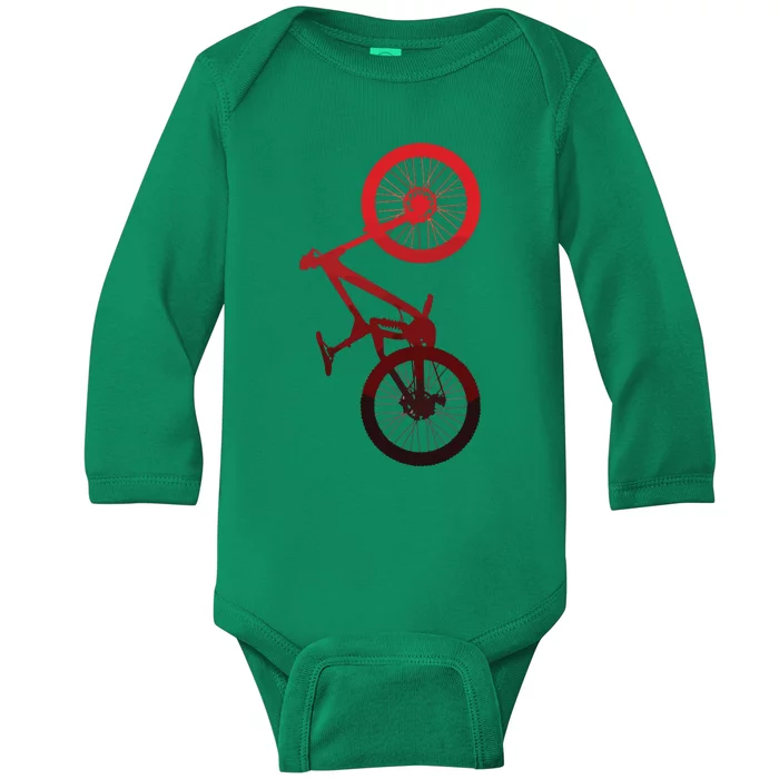 Mountain Bike MTB Baby Long Sleeve Bodysuit