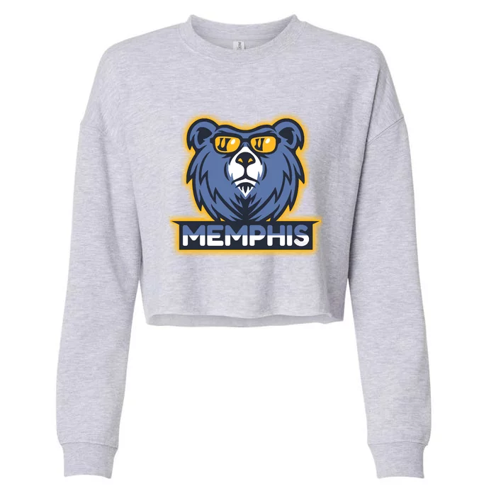 Memphis Basketball Cropped Pullover Crew