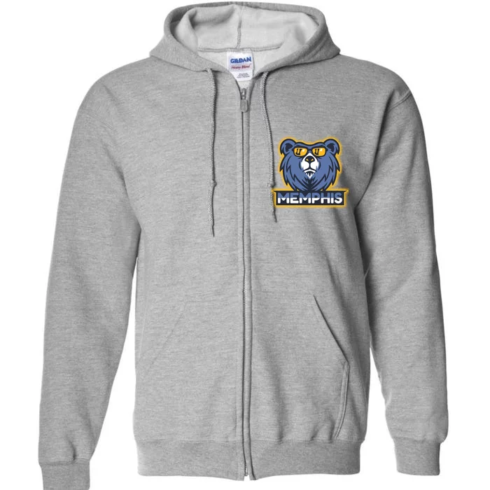 Memphis Basketball Full Zip Hoodie