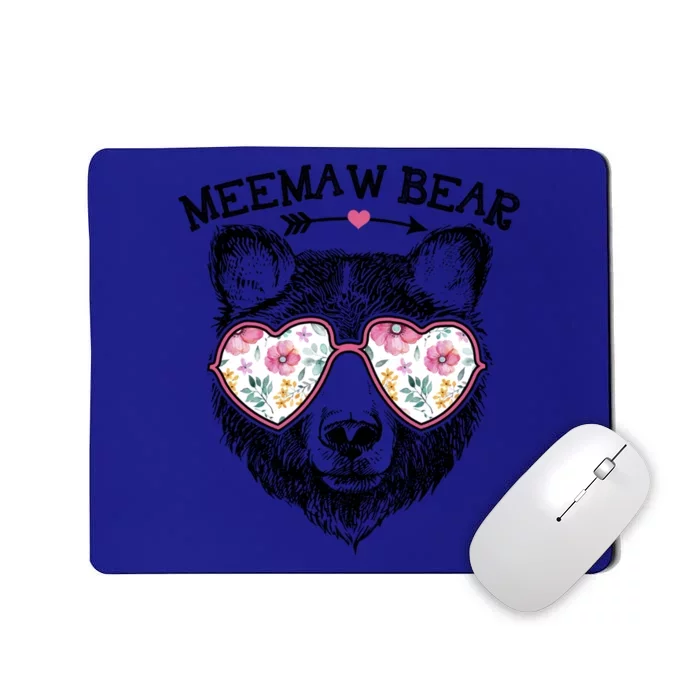 Meemaw Bear Mom Grandma Cute Floral Happy MotherS Day Cute Gift Mousepad