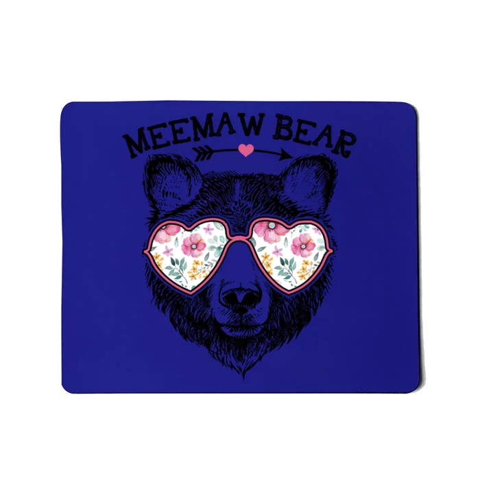 Meemaw Bear Mom Grandma Cute Floral Happy MotherS Day Cute Gift Mousepad