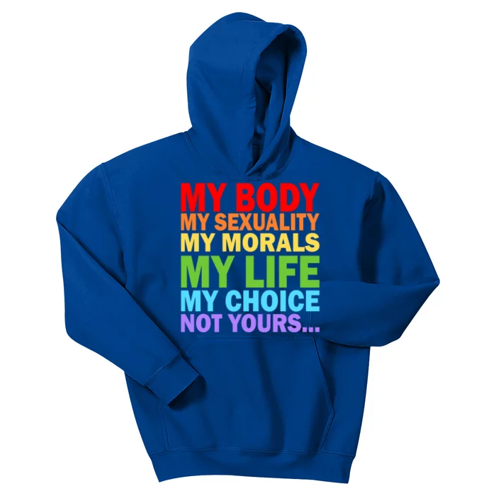 My Body My Sexuality Pro Choice Gift Feminist Womens Rights Gift Kids Hoodie