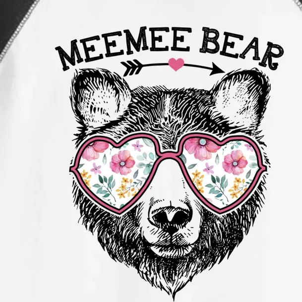 Meemee Bear Mom Grandma Cute Floral Happy MotherS Day Cute Gift Toddler Fine Jersey T-Shirt