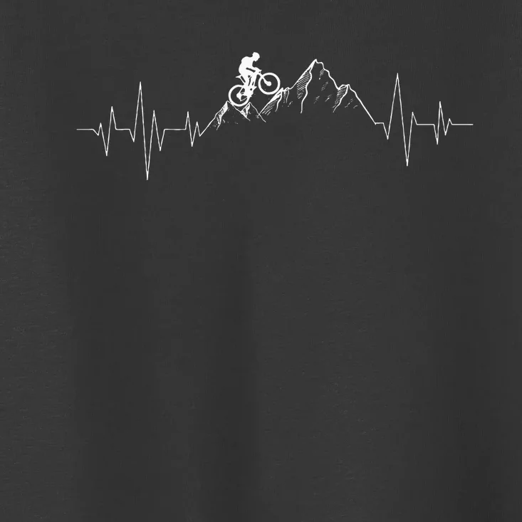 Mountain Biking Mtb Lover Cyclist Cycling Downhill Bike Toddler T-Shirt