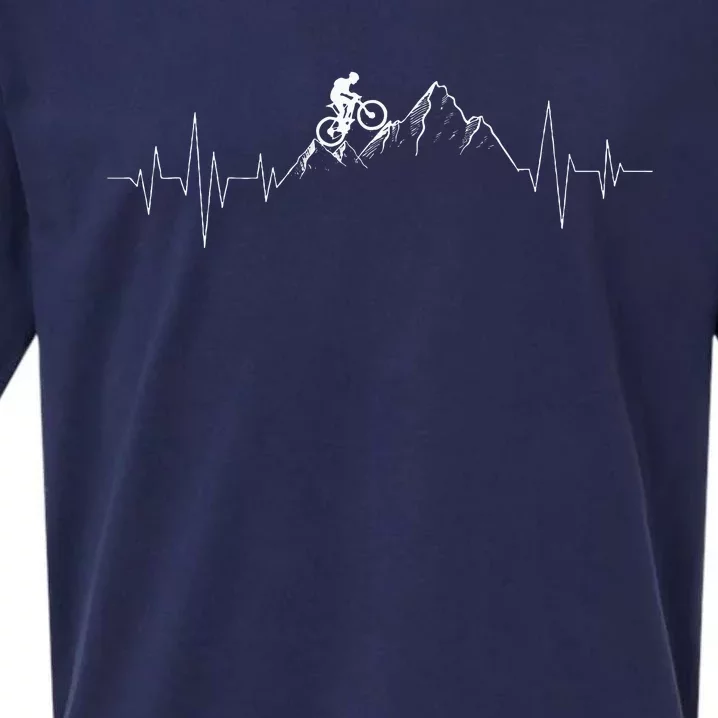 Mountain Biking Mtb Lover Cyclist Cycling Downhill Bike Sueded Cloud Jersey T-Shirt