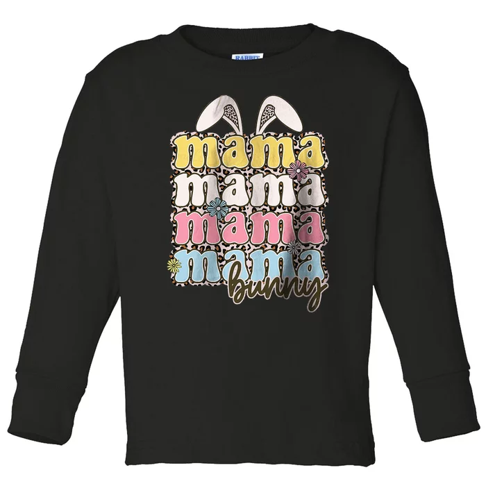 Mama Bunny Matching Family Easter Pregnancy Mom Toddler Long Sleeve Shirt