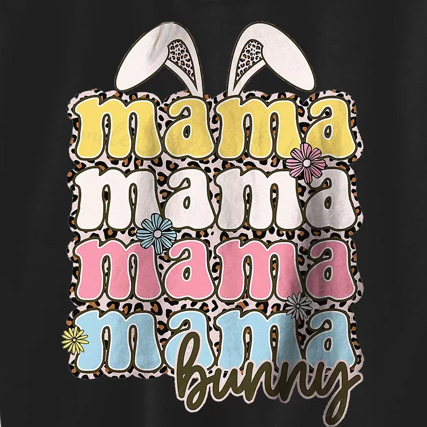 Mama Bunny Matching Family Easter Pregnancy Mom Kids Sweatshirt