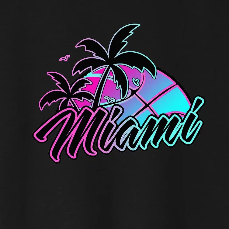 Miami Basketball Merch Gift for mother's day Women's Crop Top Tee