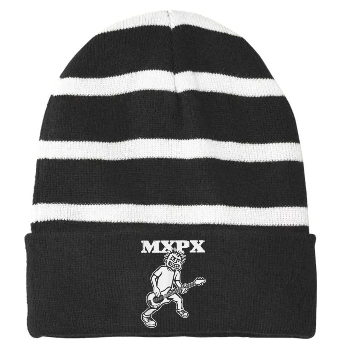 Mxpx Band Striped Beanie with Solid Band