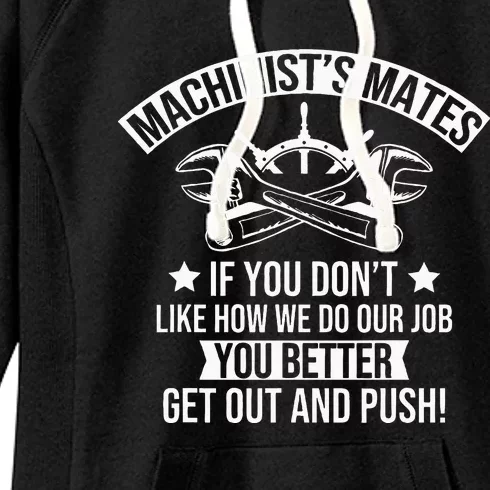 Machine Boat Mechanic Captain Machinist Mate Ship Repairman Women's Fleece Hoodie