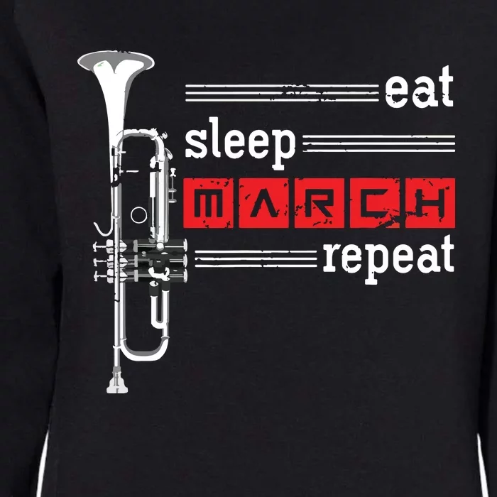 Marching Band Musician Trumpeter Gift Music Trumpet Womens California Wash Sweatshirt