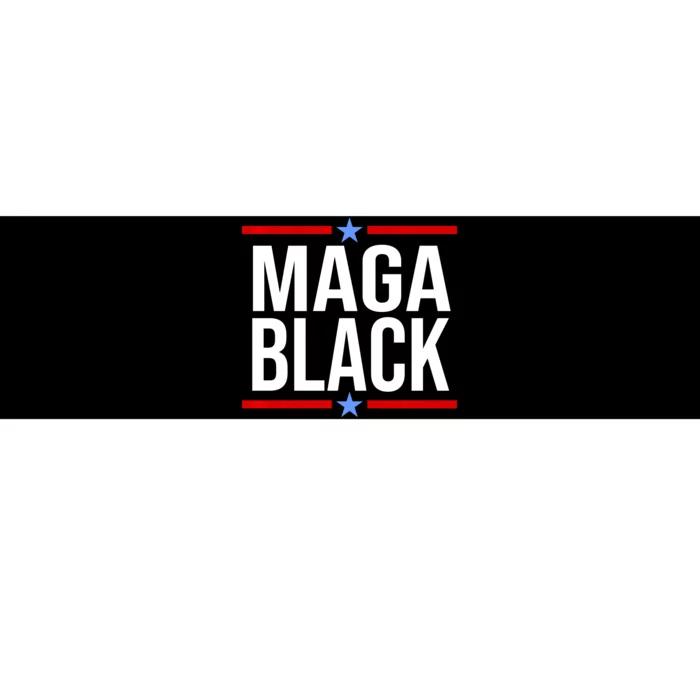 Maga Black Bumper Sticker