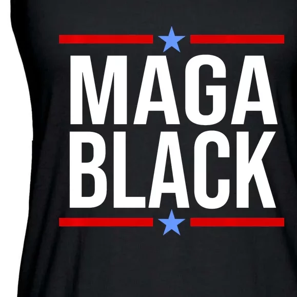 Maga Black Ladies Essential Flowy Tank