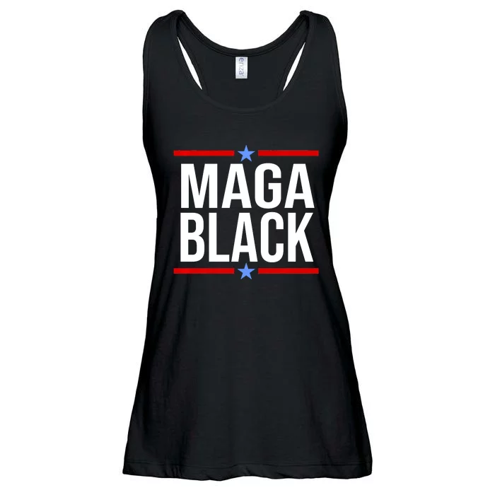 Maga Black Ladies Essential Flowy Tank