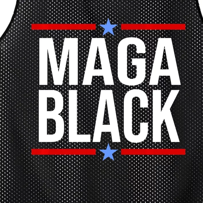 Maga Black Mesh Reversible Basketball Jersey Tank