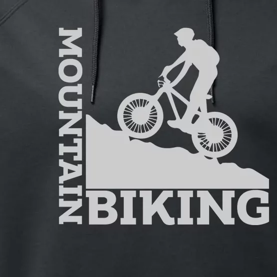 Mountain Biking MTB Mountain Bike Gift Road Cyling Performance Fleece Hoodie