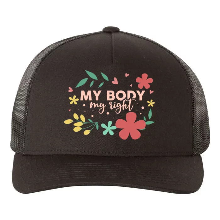 My Body My Right Yupoong Adult 5-Panel Trucker Hat