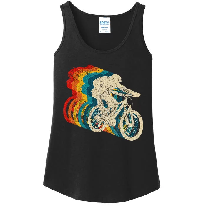 Mountain Bike MTB Biking Vintage Biker Cycling Gift Men Ladies Essential Tank