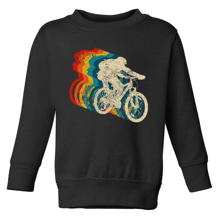 Mountain Bike MTB Biking Vintage Biker Cycling Gift Men Toddler Sweatshirt