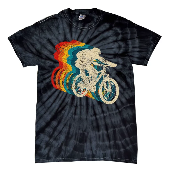 Mountain Bike MTB Biking Vintage Biker Cycling Gift Men Tie-Dye T-Shirt