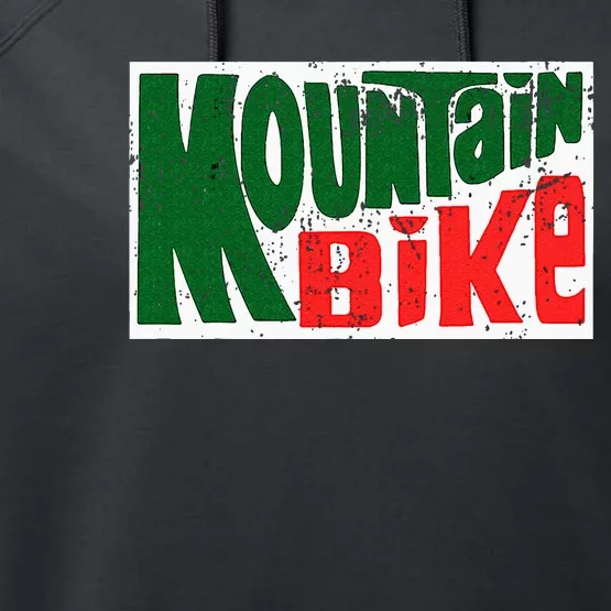 Mountain Bike Mtb Cycling Riding In Morning Dew Performance Fleece Hoodie