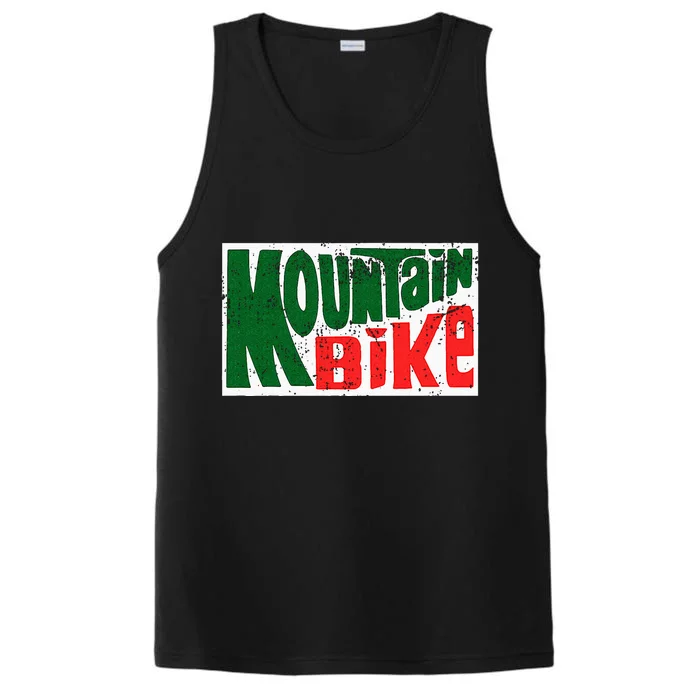 Mountain Bike Mtb Cycling Riding In Morning Dew Performance Tank