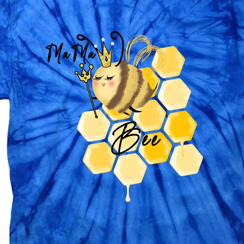 Mama Bee Mother's Day Gift Tie-Dye T-Shirt