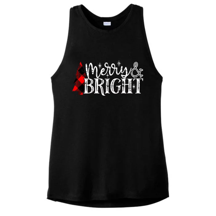 Merry & Bright Ladies Tri-Blend Wicking Tank