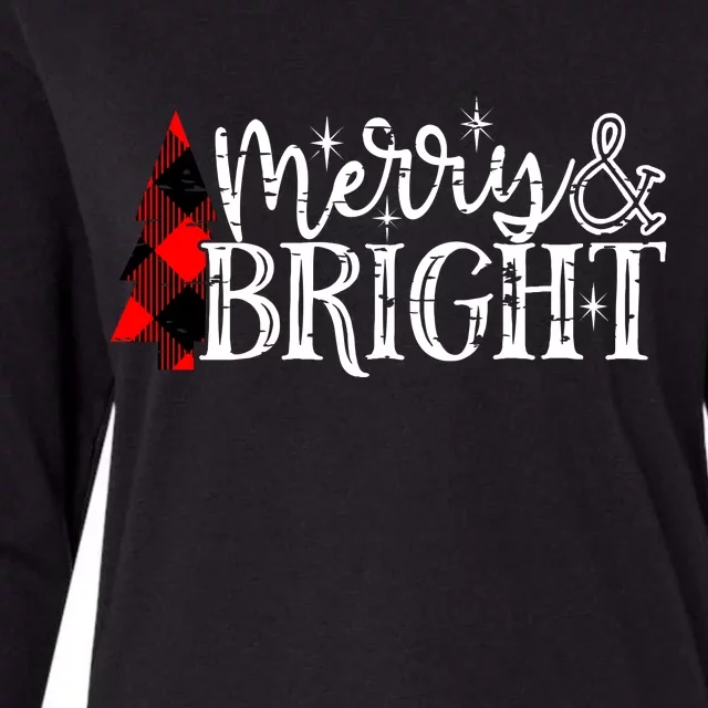 Merry & Bright Womens Cotton Relaxed Long Sleeve T-Shirt