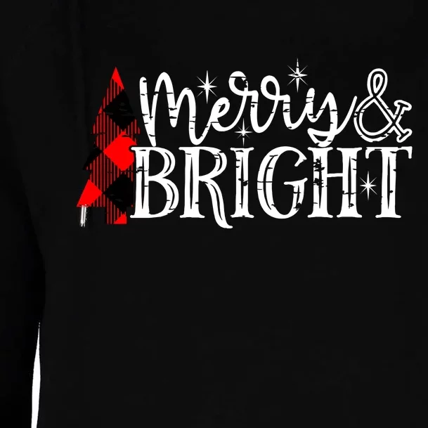 Merry & Bright Womens Funnel Neck Pullover Hood