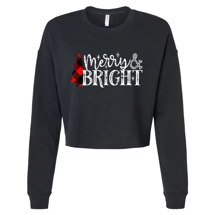 Merry & Bright Cropped Pullover Crew