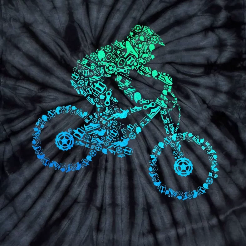 Mountain Bike MTB Downhill Biking Cycling Biker Tie-Dye T-Shirt