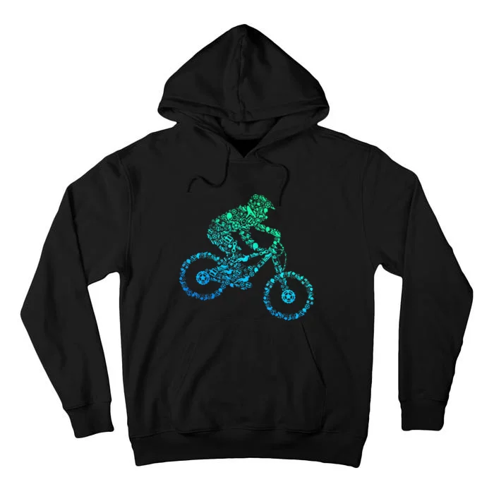 Mountain Bike MTB Downhill Biking Cycling Biker Tall Hoodie