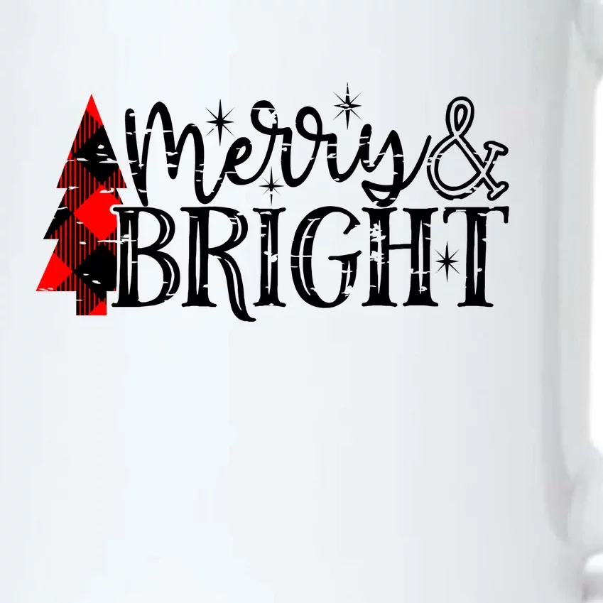 Merry & Bright Black Color Changing Mug